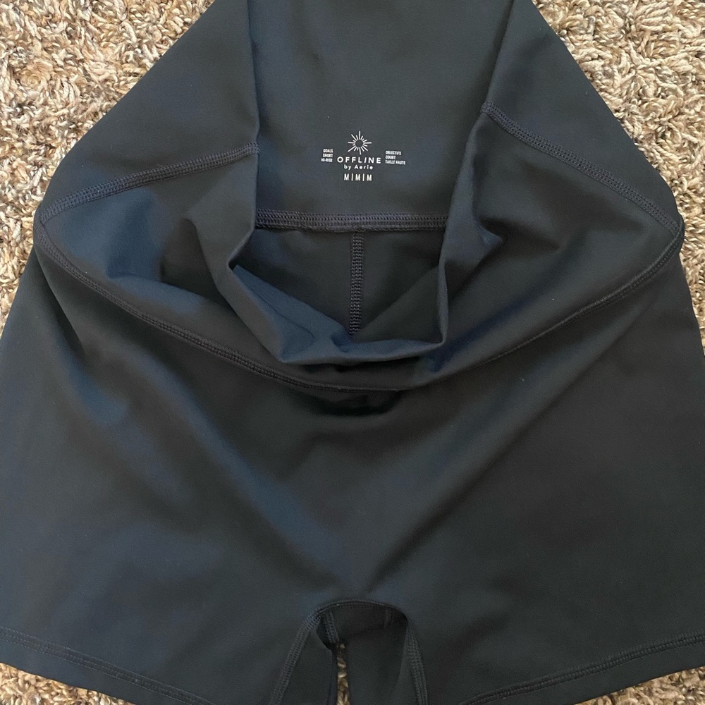 Aerie 5’ Black Biker Shorts